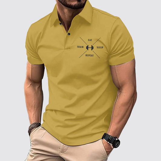 FlexFit Gym Polo Shirt: Performance & Style in Motion- AA02619