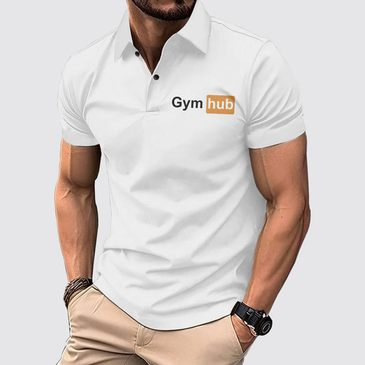 FlexFit Gym Polo Shirt: Performance & Style in Motion- AA02634