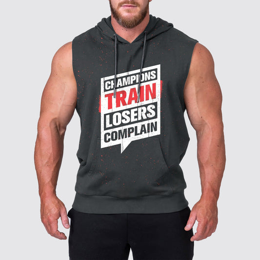 Ultimate Gym Sleeveless Hoodie for Men: Stay Cool and Comfy During Intense Workouts- AA02668