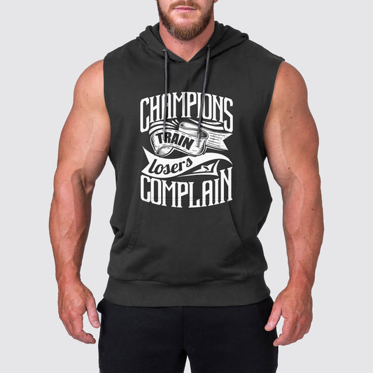 Ultimate Gym Sleeveless Hoodie for Men: Stay Cool and Comfy During Intense Workouts- AA02673