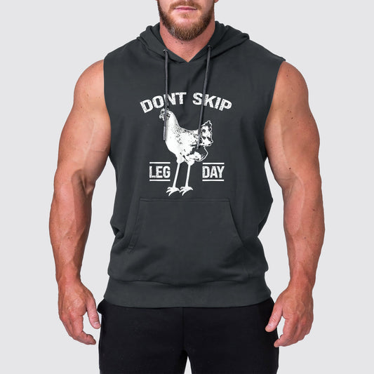 Ultimate Gym Sleeveless Hoodie for Men: Stay Cool and Comfy During Intense Workouts- AA02675