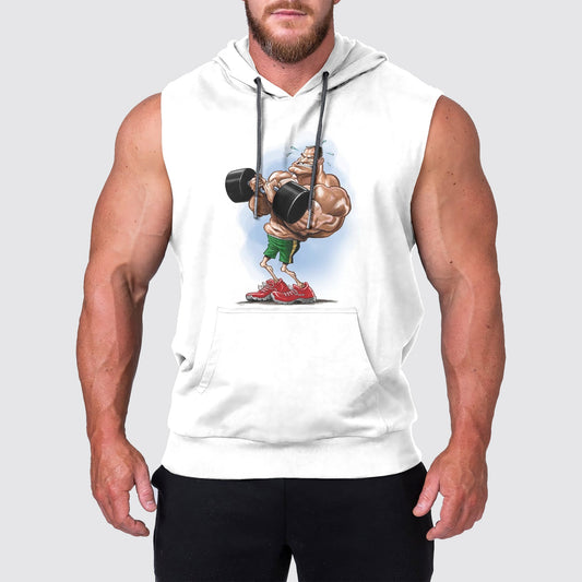 Ultimate Gym Sleeveless Hoodie for Men: Stay Cool and Comfy During Intense Workouts- AA02678