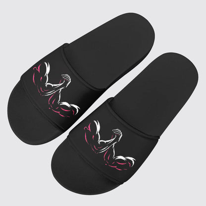 PU Leather Slippers with PVC Sole: Gym Lovers- AA02887