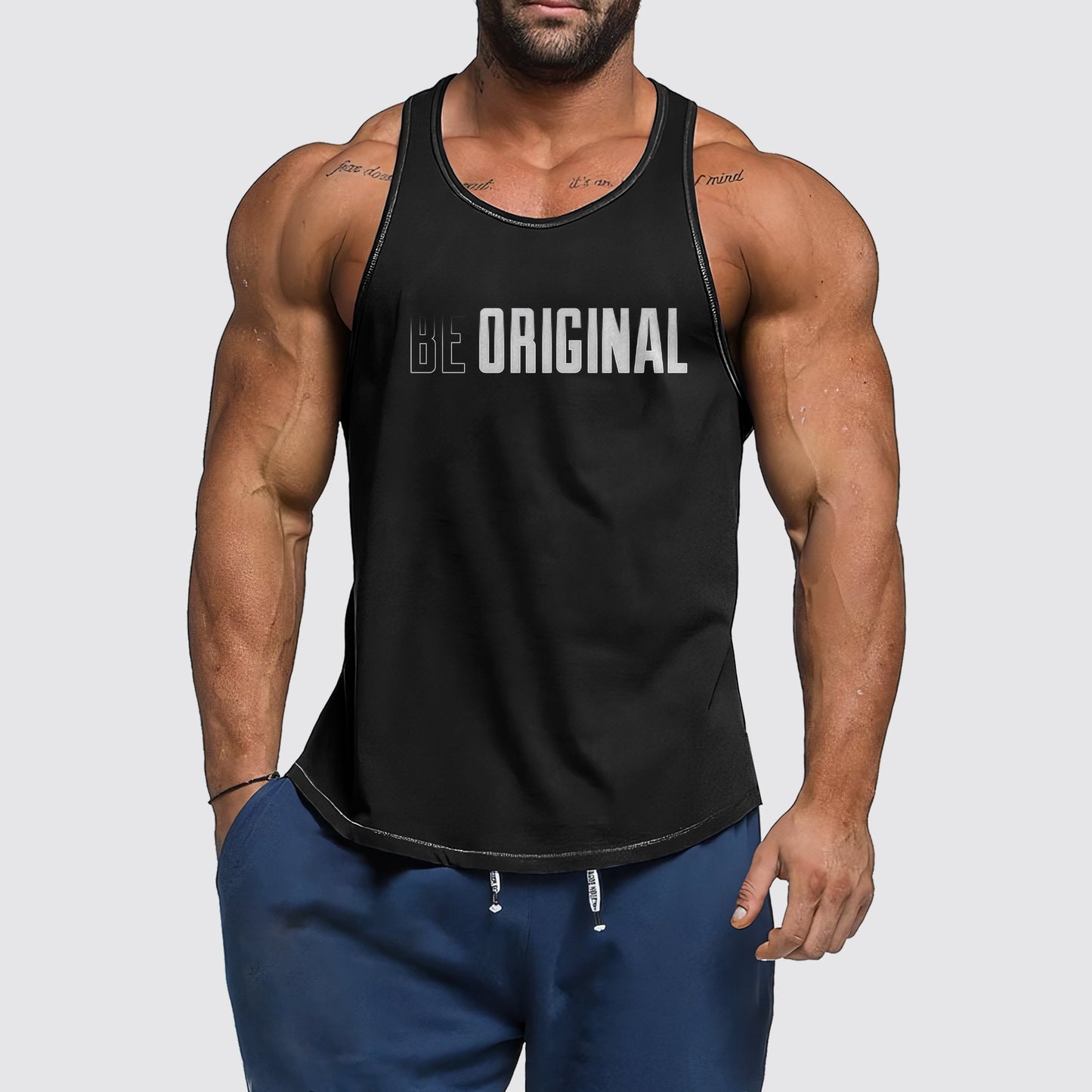 Ultimate Gym Tank Top for Men: Stay Cool and Comfy During Intense Workouts- AA03001