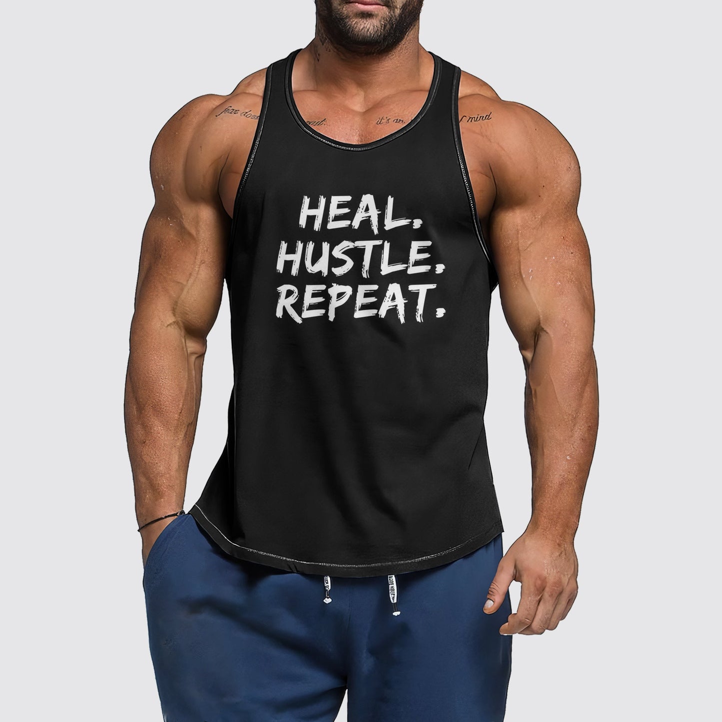 Ultimate Gym Tank Top for Men: Stay Cool and Comfy During Intense Workouts- AA03007