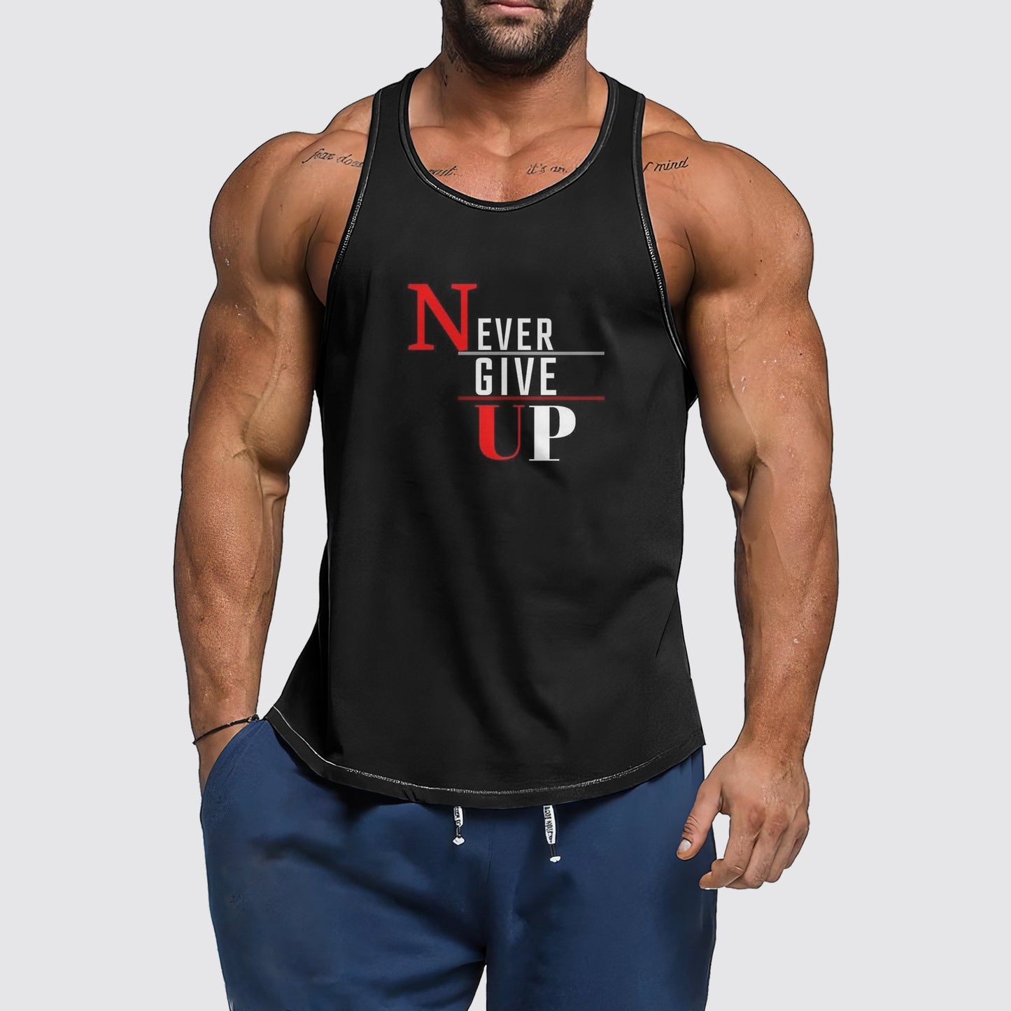 Ultimate Gym Tank Top for Men: Stay Cool and Comfy During Intense Workouts- AA03009