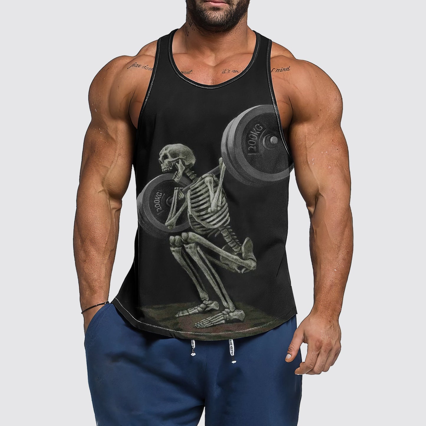 Ultimate Gym Tank Top for Men: Stay Cool and Comfy During Intense Workouts- AA03025