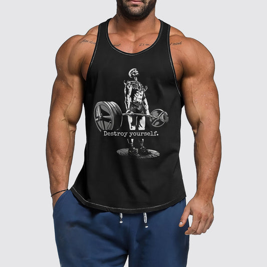 Ultimate Gym Tank Top for Men: Stay Cool and Comfy During Intense Workouts- AA03026