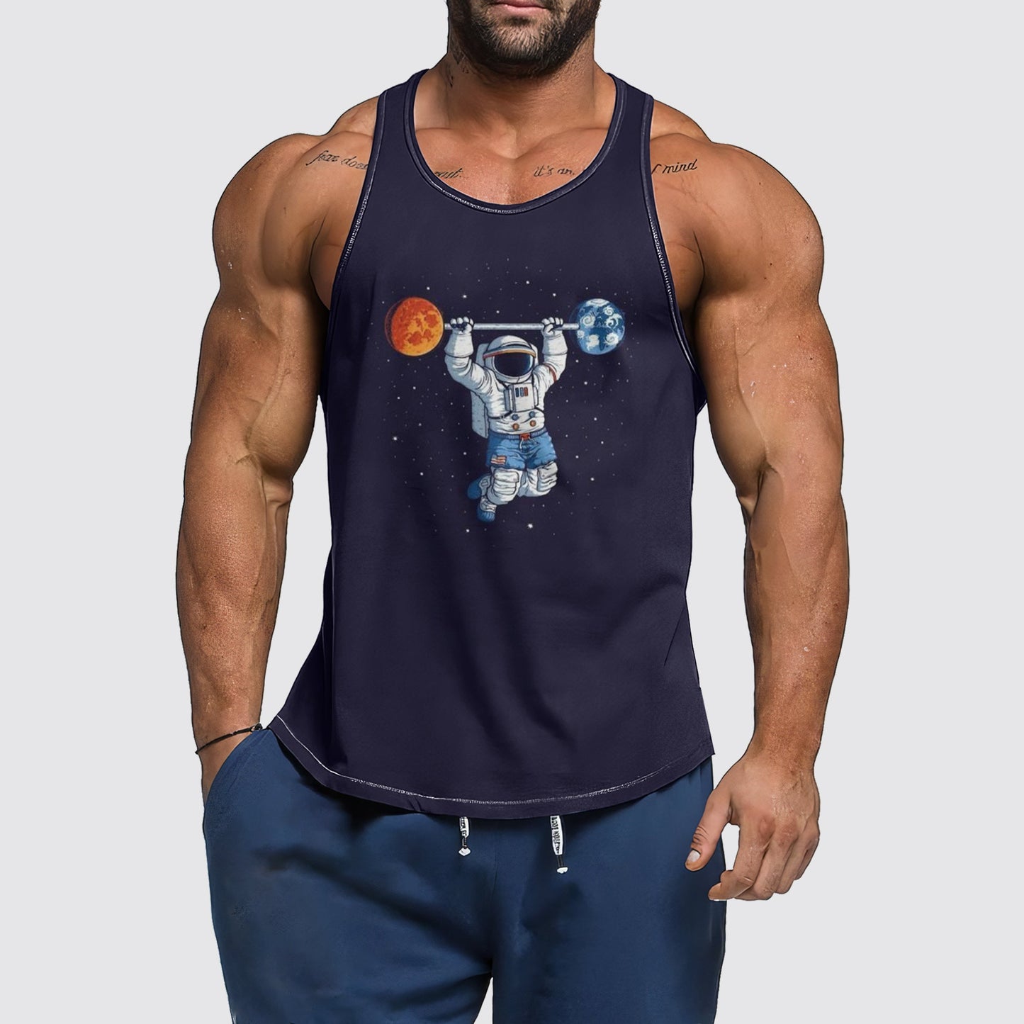 Ultimate Gym Tank Top for Men: Stay Cool and Comfy During Intense Workouts- AA03027