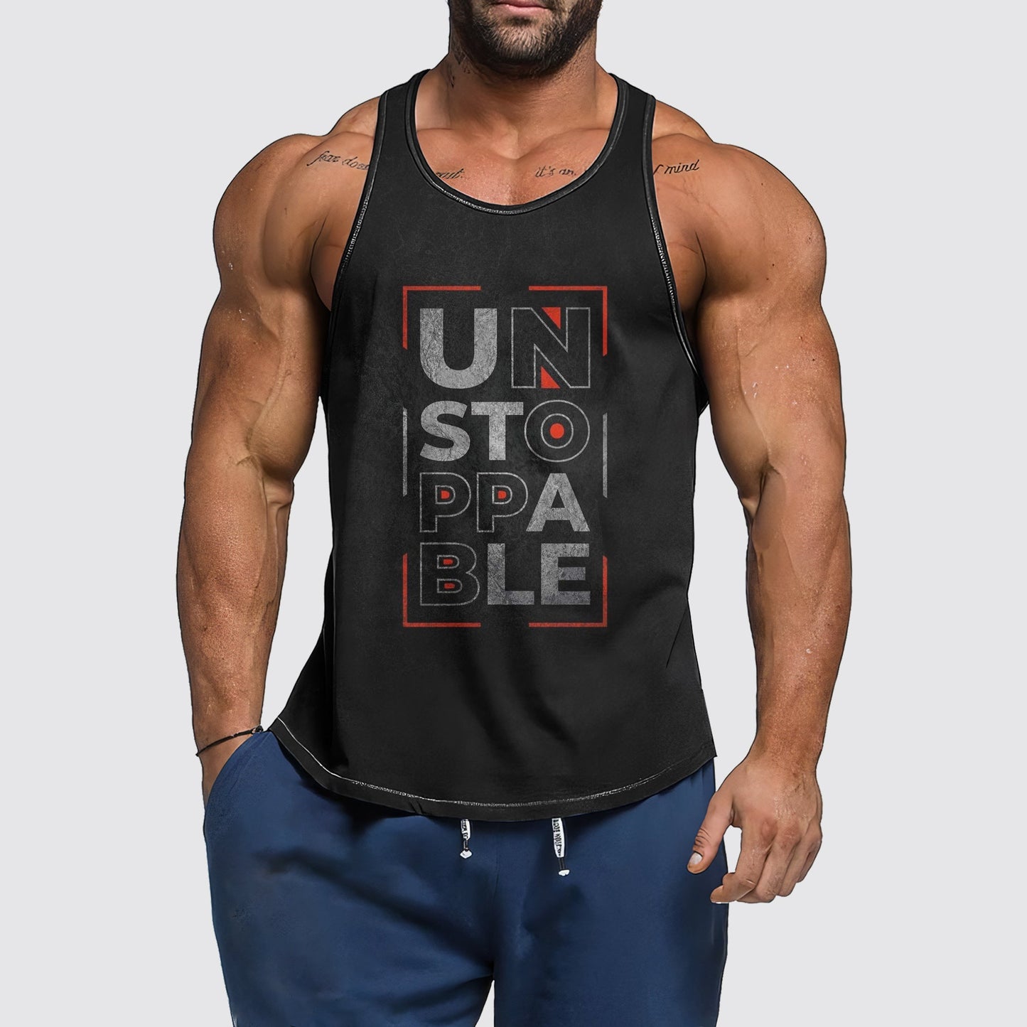 Ultimate Gym Tank Top for Men: Stay Cool and Comfy During Intense Workouts- AA03030