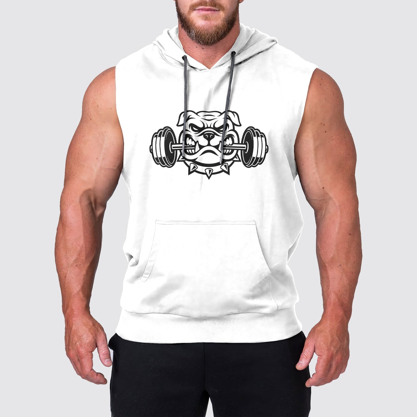 Ultimate Gym Sleeveless Hoodie for Men: Stay Cool and Comfy During Intense Workouts- AA03153