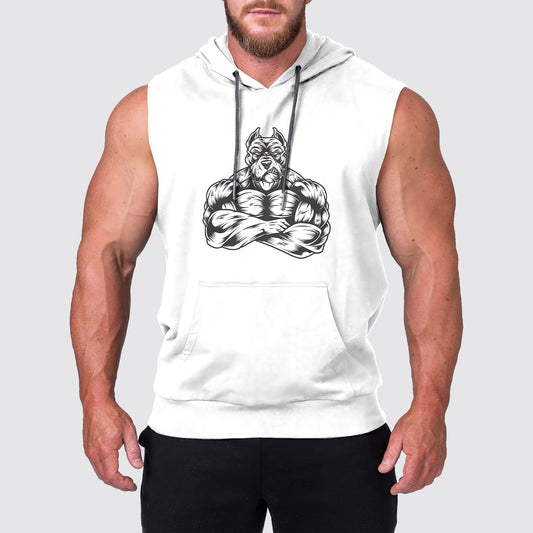 Ultimate Gym Sleeveless Hoodie for Men: Stay Cool and Comfy During Intense Workouts- AA03155