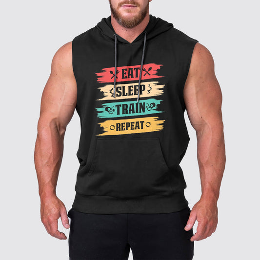 Ultimate Gym Sleeveless Hoodie for Men: Stay Cool and Comfy During Intense Workouts- AA03157