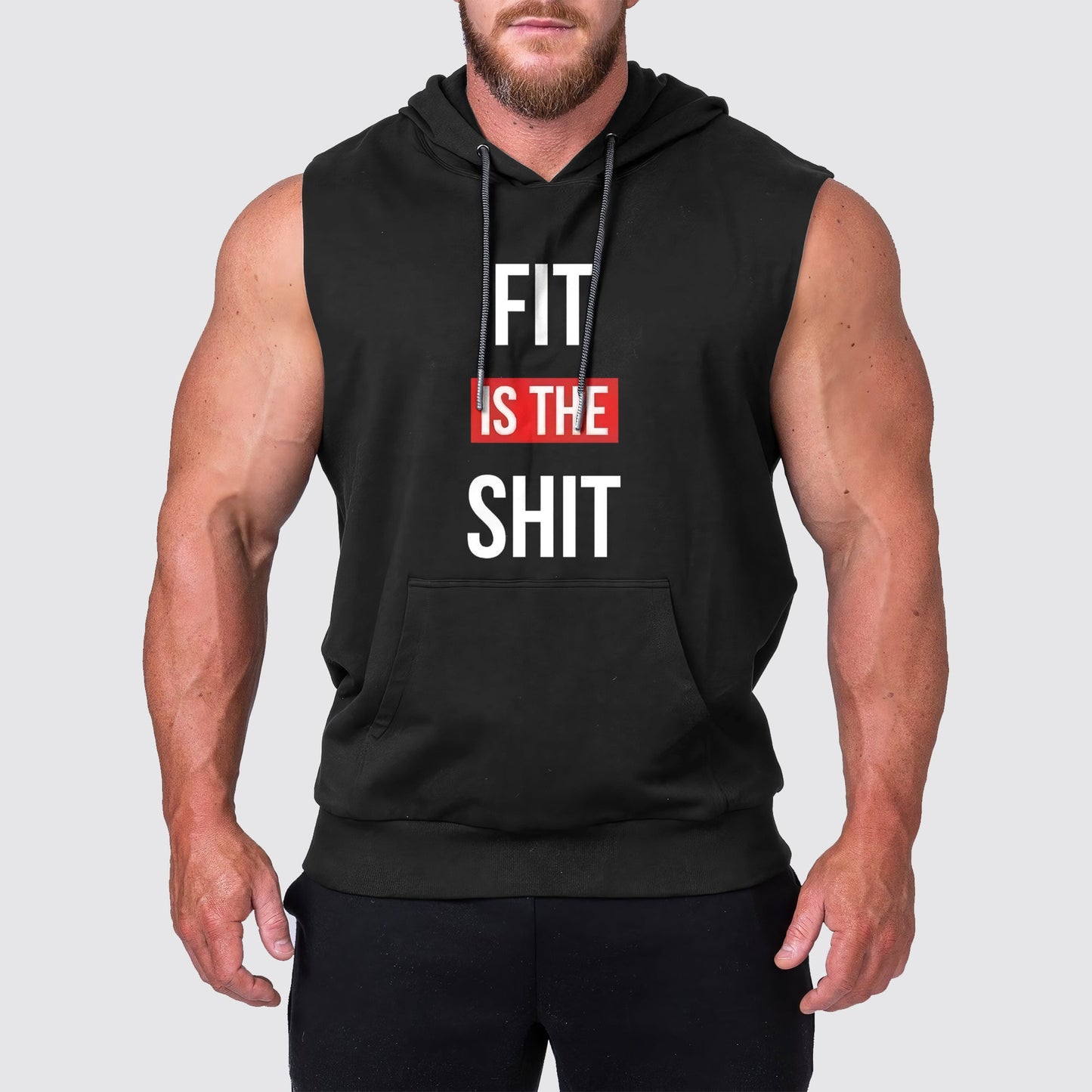 Ultimate Gym Sleeveless Hoodie for Men: Stay Cool and Comfy During Intense Workouts- AA03166