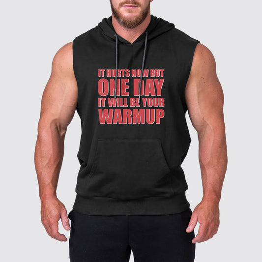 Ultimate Gym Sleeveless Hoodie for Men: Stay Cool and Comfy During Intense Workouts- AA03174