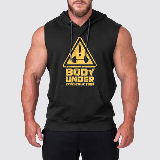 Ultimate Gym Sleeveless Hoodie for Men: Stay Cool and Comfy During Intense Workouts- AA03180