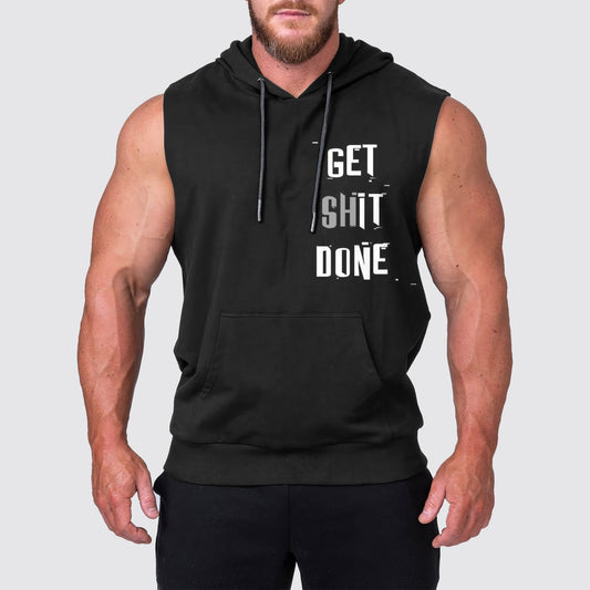 Ultimate Gym Sleeveless Hoodie for Men: Stay Cool and Comfy During Intense Workouts- AA03182