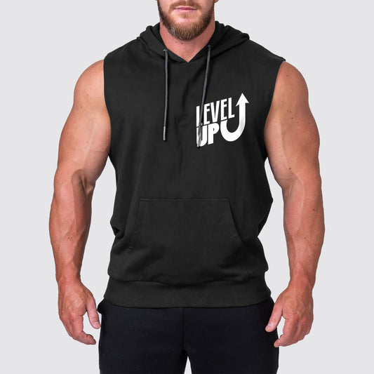 Ultimate Gym Sleeveless Hoodie for Men: Stay Cool and Comfy During Intense Workouts- AA03191