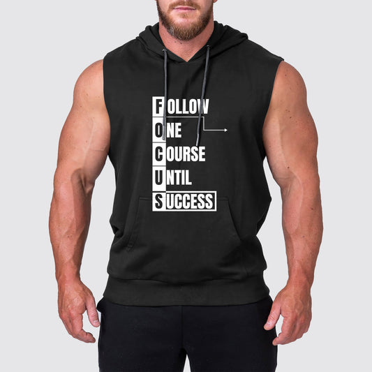 Ultimate Gym Sleeveless Hoodie for Men: Stay Cool and Comfy During Intense Workouts- AA03192