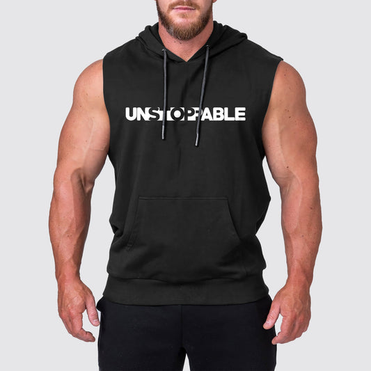 Ultimate Gym Sleeveless Hoodie for Men: Stay Cool and Comfy During Intense Workouts- AA03195