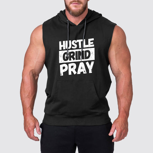 Ultimate Gym Sleeveless Hoodie for Men: Stay Cool and Comfy During Intense Workouts- AA03203