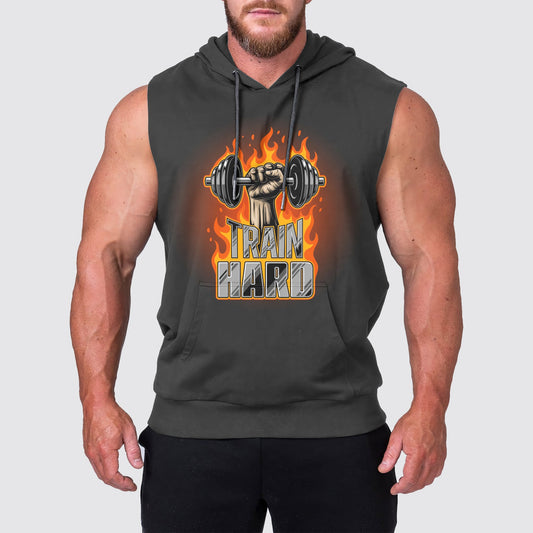 Ultimate Gym Sleeveless Hoodie for Men: Stay Cool and Comfy During Intense Workouts- AA03218