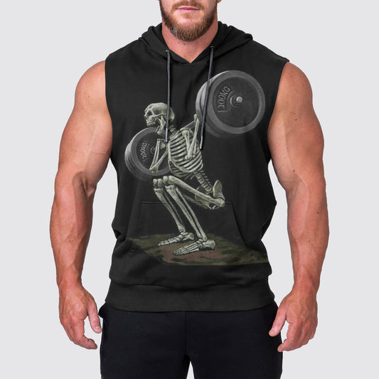 Ultimate Gym Sleeveless Hoodie for Men: Stay Cool and Comfy During Intense Workouts- AA03221