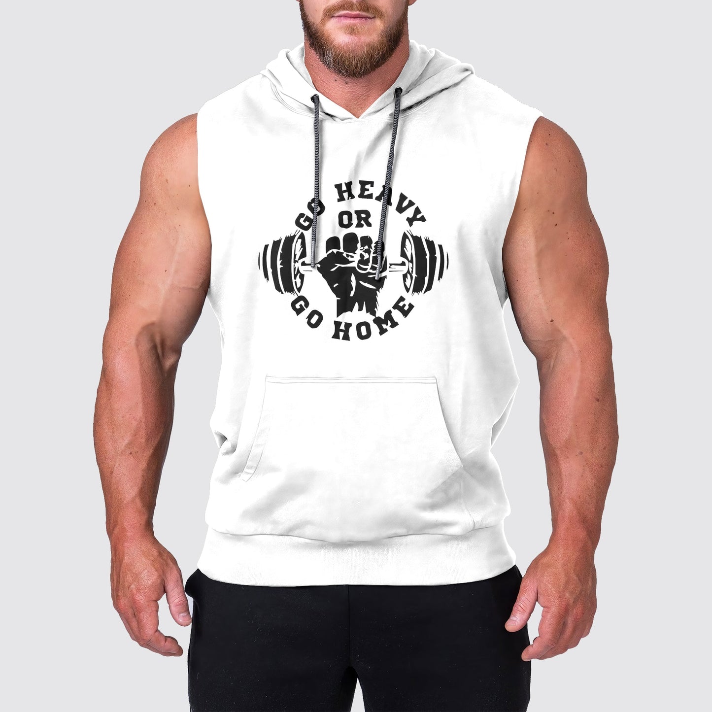 Ultimate Gym Sleeveless Hoodie for Men: Stay Cool and Comfy During Intense Workouts- AA03230