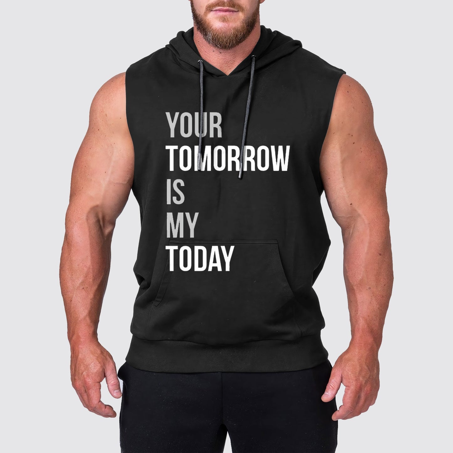 Ultimate Gym Sleeveless Hoodie for Men: Stay Cool and Comfy During Intense Workouts- AA03238