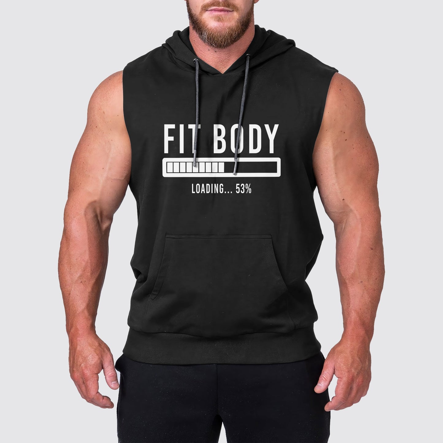 Ultimate Gym Sleeveless Hoodie for Men: Stay Cool and Comfy During Intense Workouts- AA03285