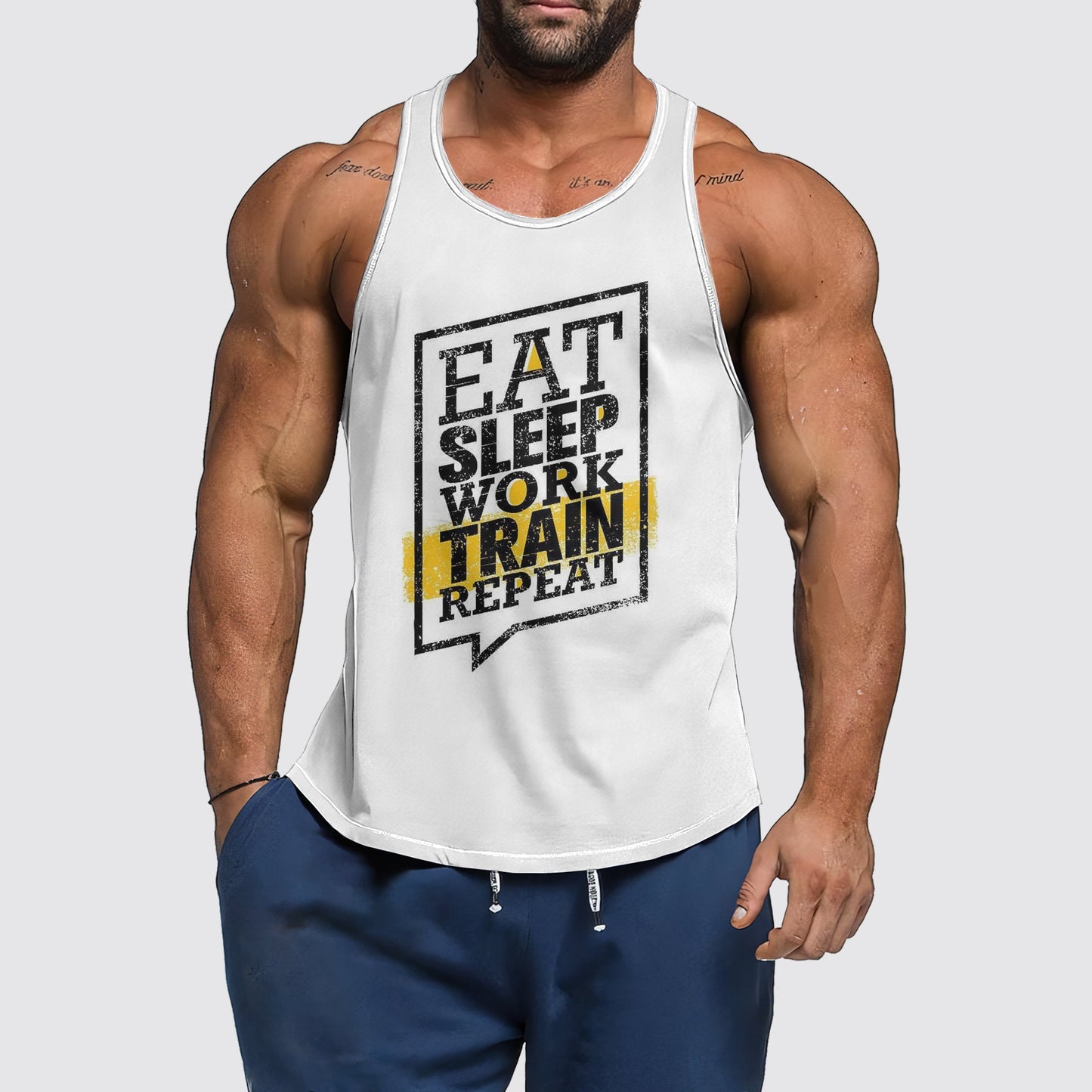 Ultimate Gym Tank Top for Men: Stay Cool and Comfy During Intense Workouts- AA03289