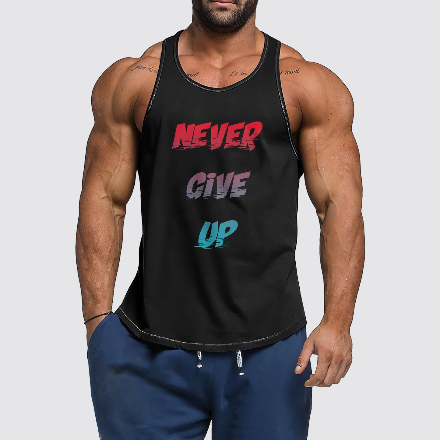 Ultimate Gym Tank Top for Men: Stay Cool and Comfy During Intense Workouts- AA03293