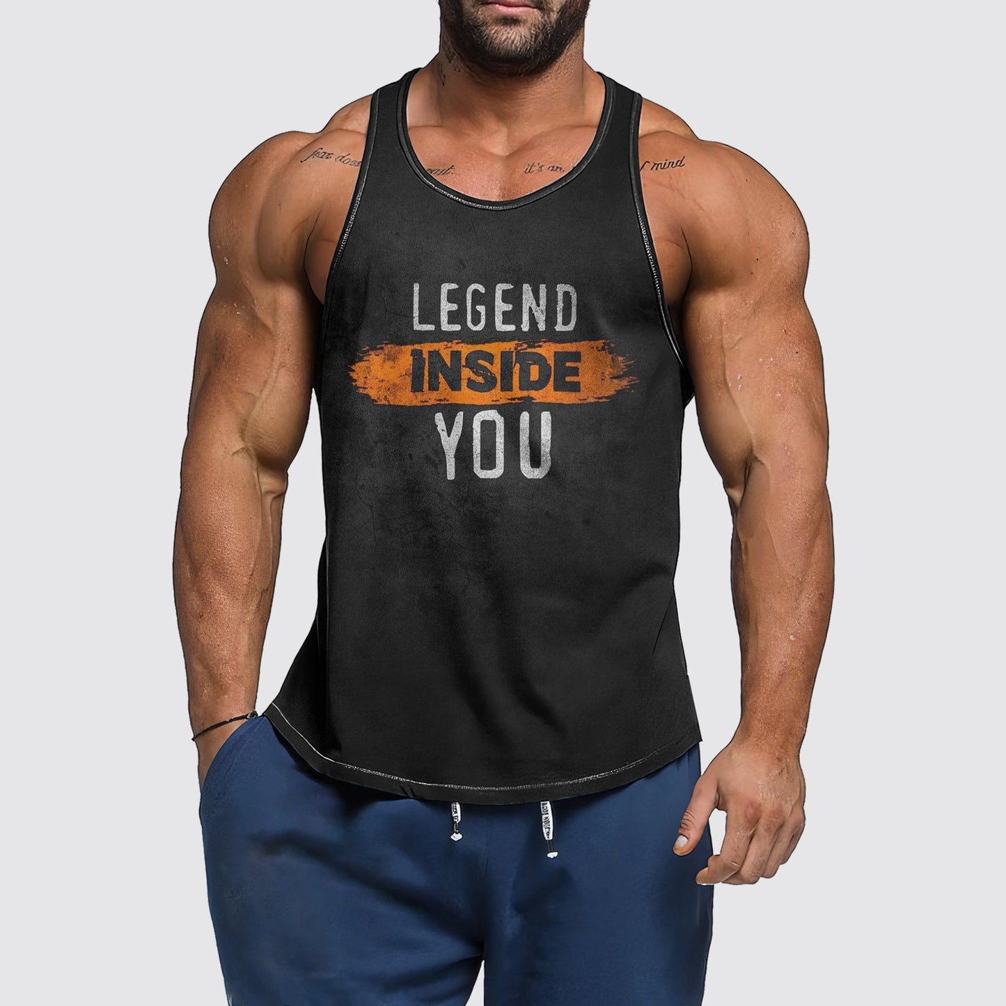 Ultimate Gym Tank Top for Men: Stay Cool and Comfy During Intense Workouts- AA03296