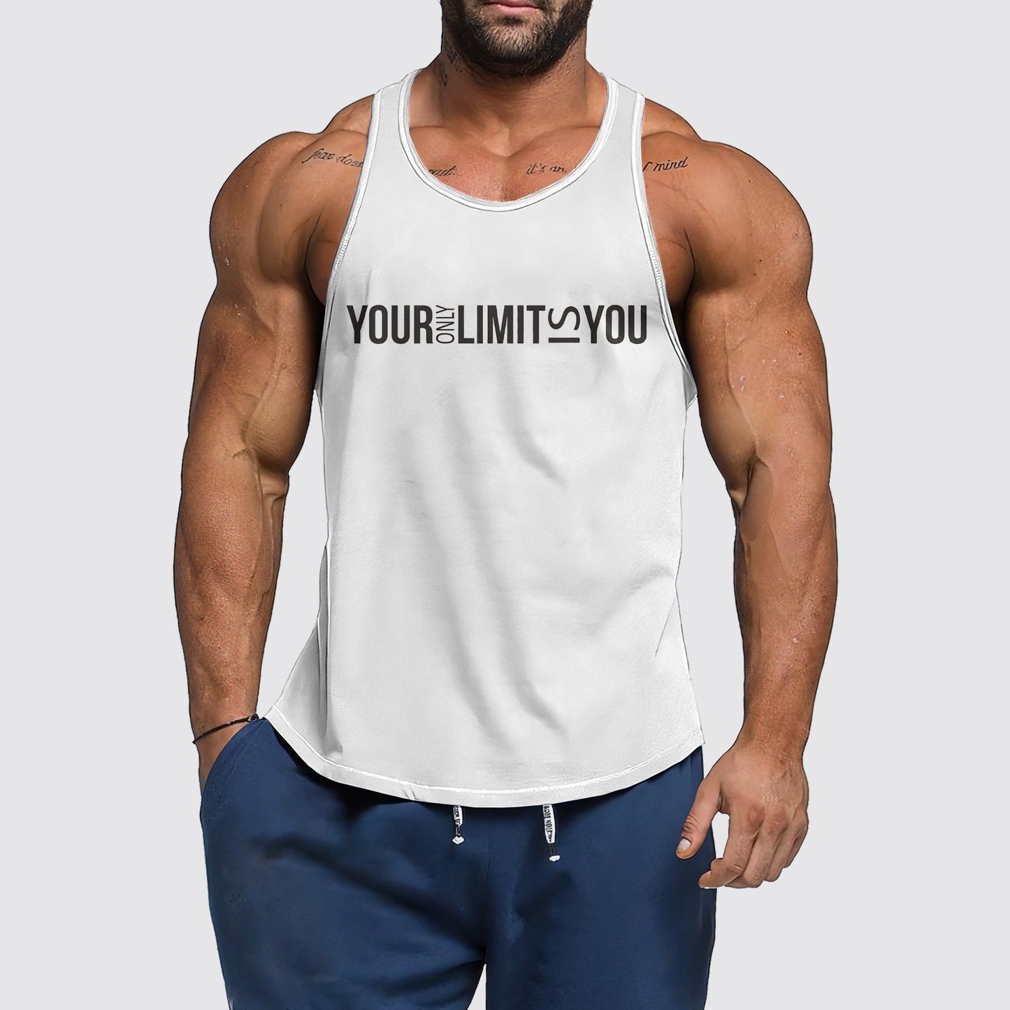 Ultimate Gym Tank Top for Men: Stay Cool and Comfy During Intense Workouts- AA03299