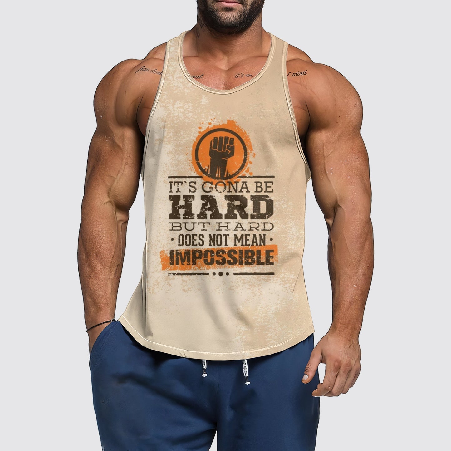 Ultimate Gym Tank Top for Men: Stay Cool and Comfy During Intense Workouts- AA03307