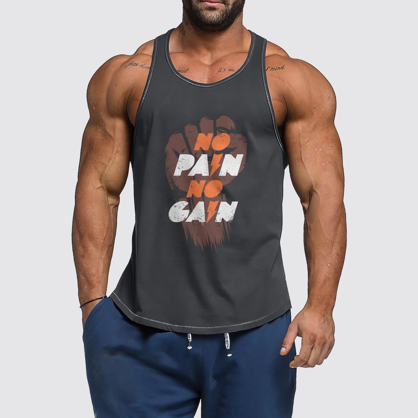 Ultimate Gym Tank Top for Men: Stay Cool and Comfy During Intense Workouts- AA03313