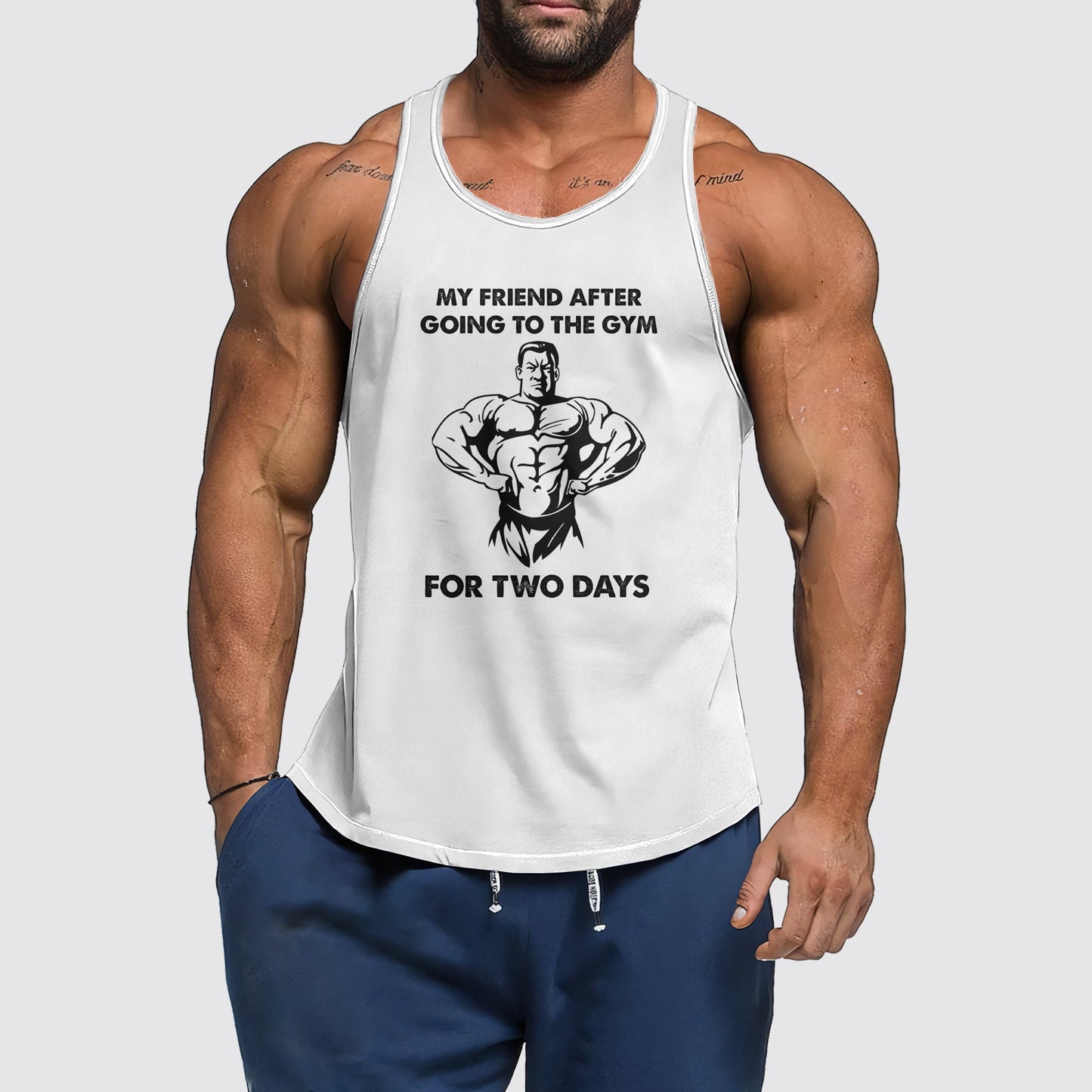 Ultimate Gym Tank Top for Men: Stay Cool and Comfy During Intense Workouts- AA04093