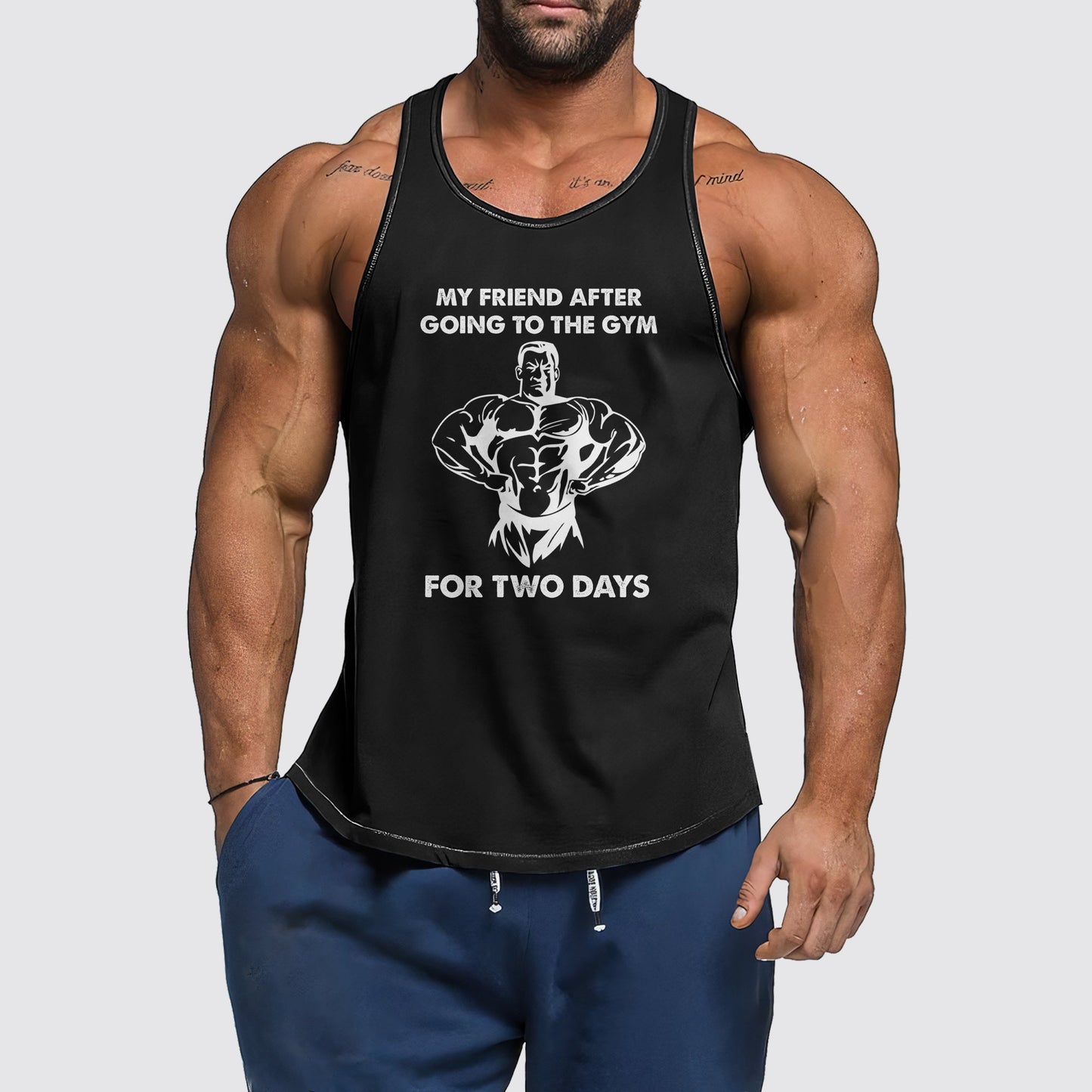 Ultimate Gym Tank Top for Men: Stay Cool and Comfy During Intense Workouts- AA04094