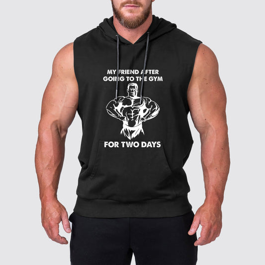 Ultimate Gym Sleeveless Hoodie for Men: Stay Cool and Comfy During Intense Workouts- AA04254