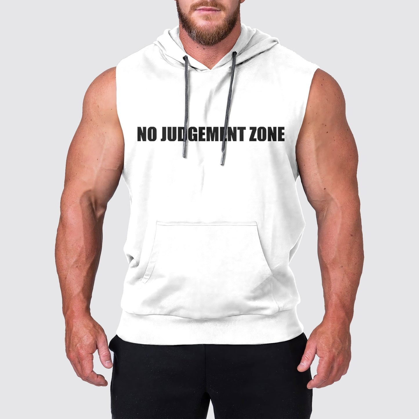 Ultimate Gym Sleeveless Hoodie for Men: Stay Cool and Comfy During Intense Workouts- AA04271