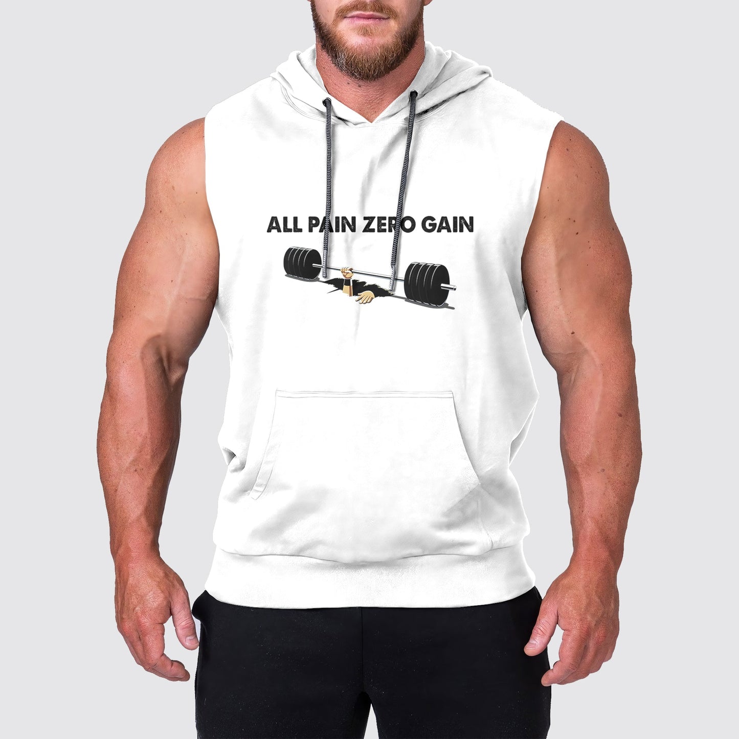 Ultimate Gym Sleeveless Hoodie for Men: Stay Cool and Comfy During Intense Workouts- AA04273