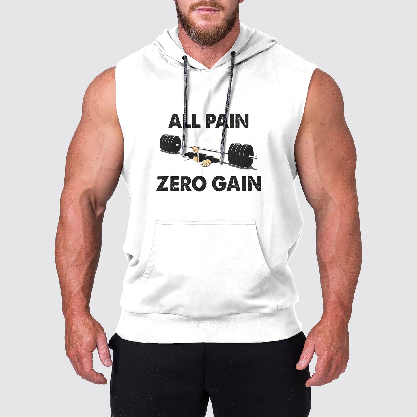 Ultimate Gym Sleeveless Hoodie for Men: Stay Cool and Comfy During Intense Workouts- AA04275