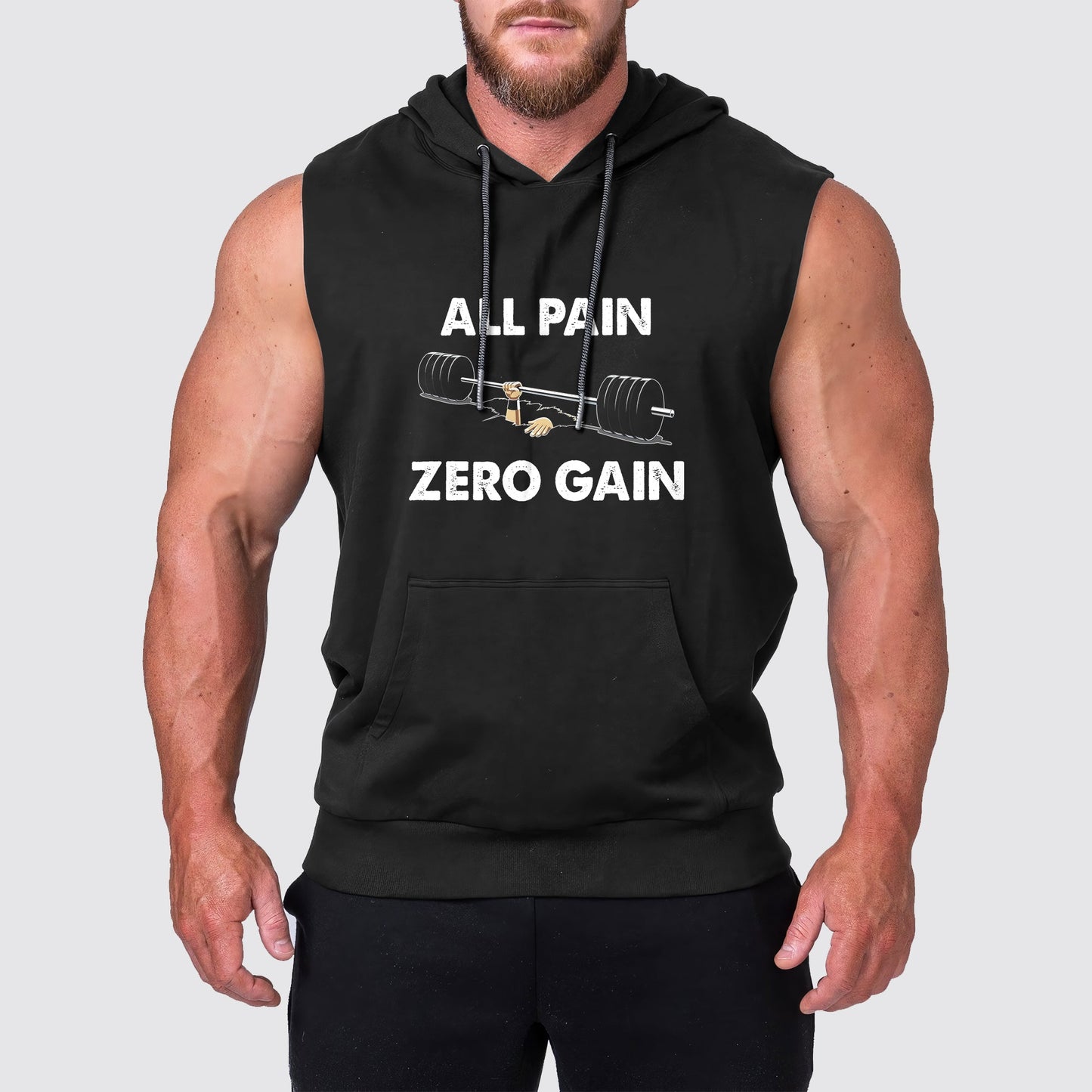 Ultimate Gym Sleeveless Hoodie for Men: Stay Cool and Comfy During Intense Workouts- AA04276