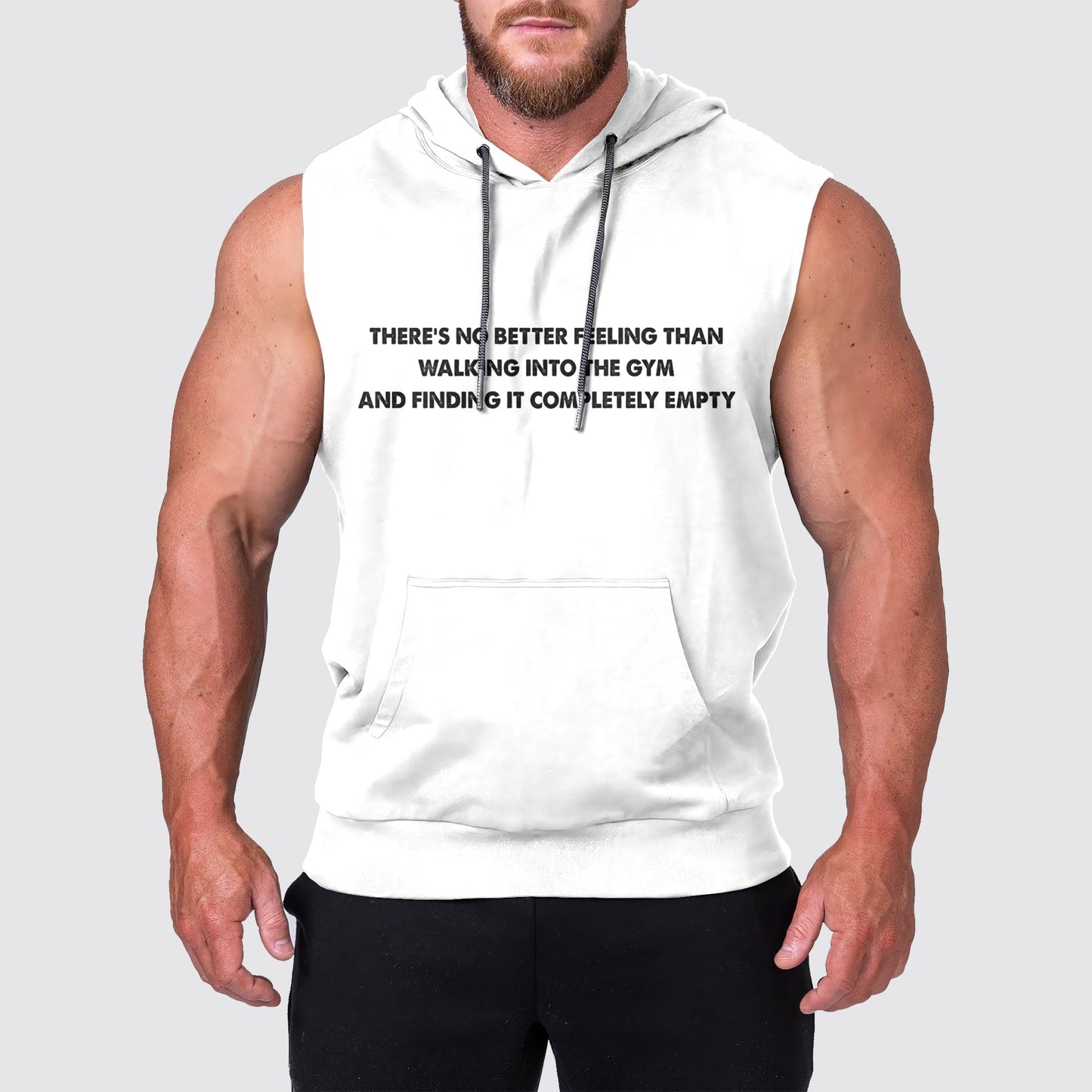 Ultimate Gym Sleeveless Hoodie for Men: Stay Cool and Comfy During Intense Workouts- AA04282