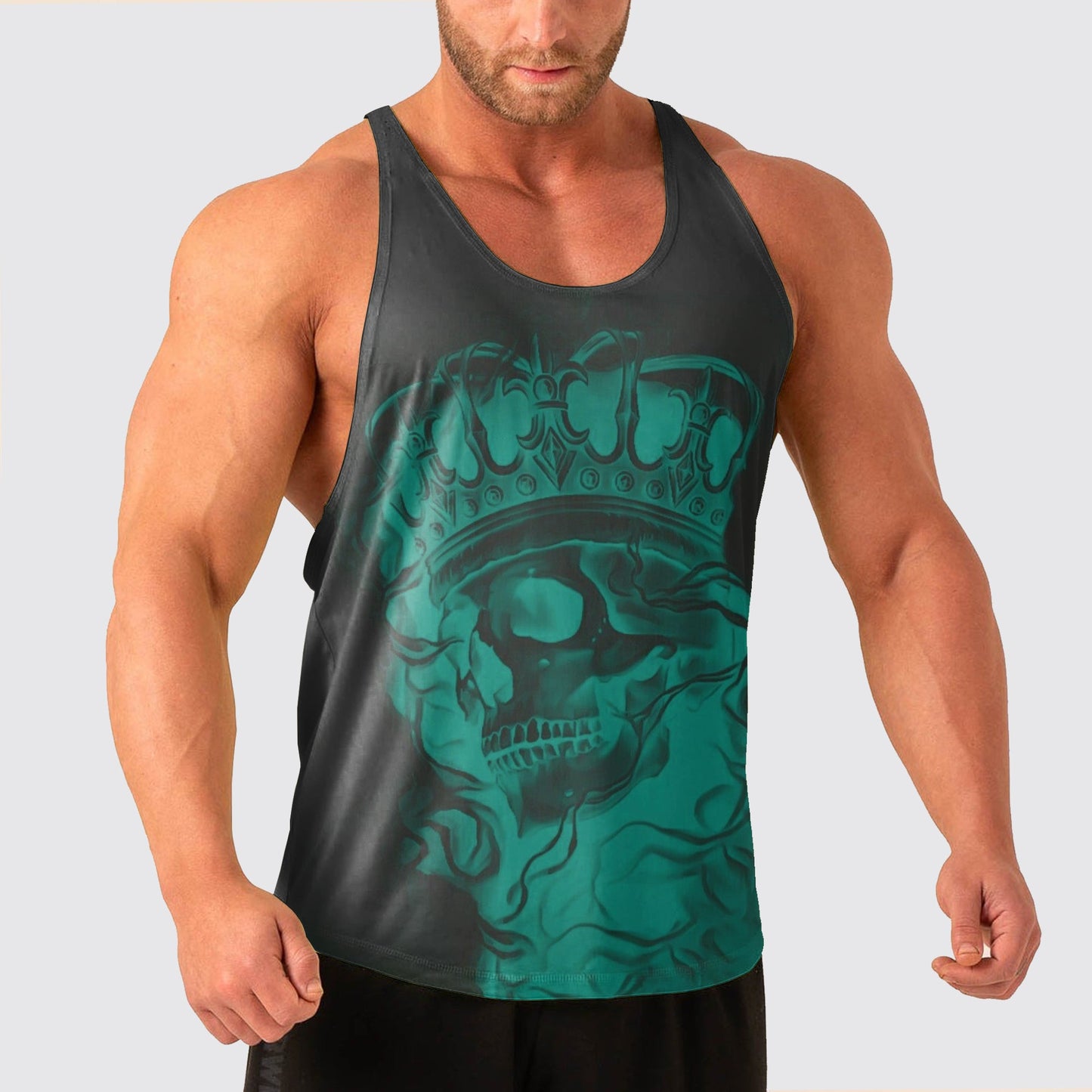 Skull Power Training Tank Top for Men- AA04812