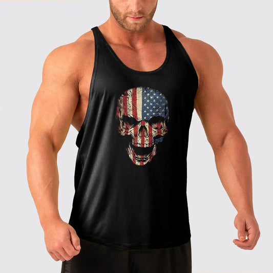 Skull Power Training Tank Top for Men- AA04824