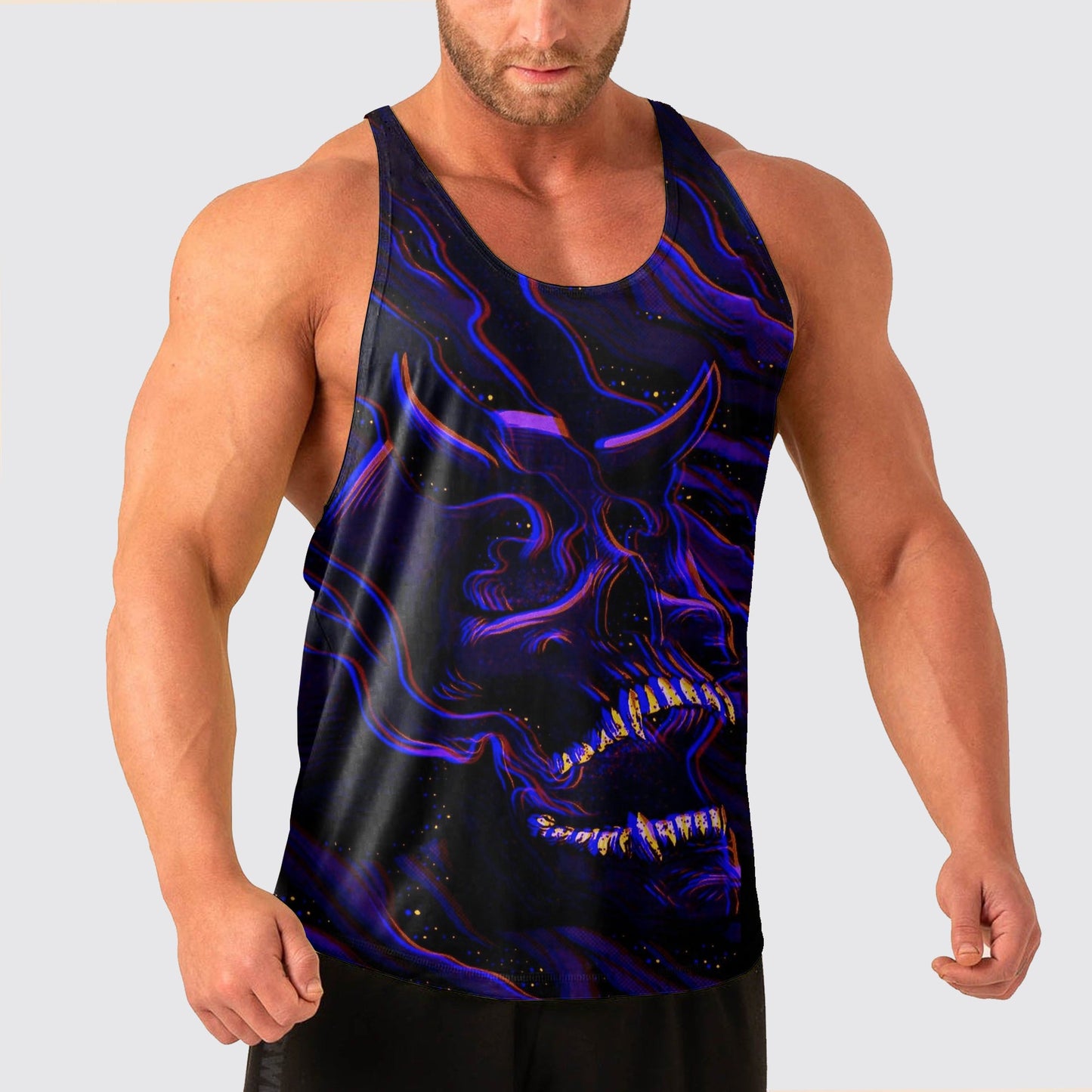 Skull Power Training Tank Top for Men- AA04842