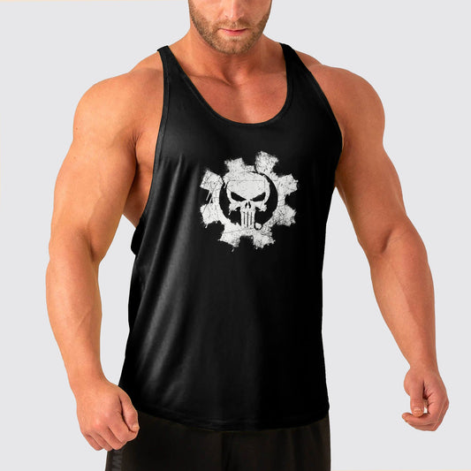 Skull Power Training Tank Top for Men- AA04963