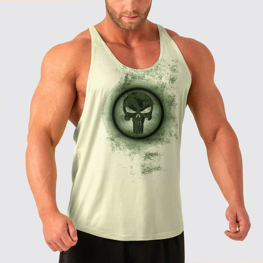 Skull Power Training Tank Top for Men- AA04976