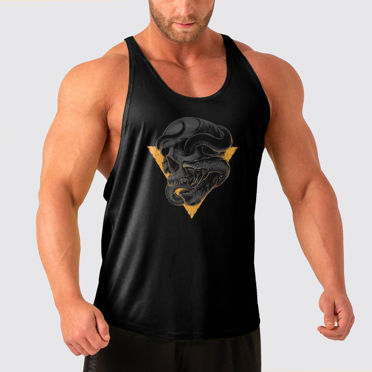 Skull Power Training Tank Top for Men- AA04984